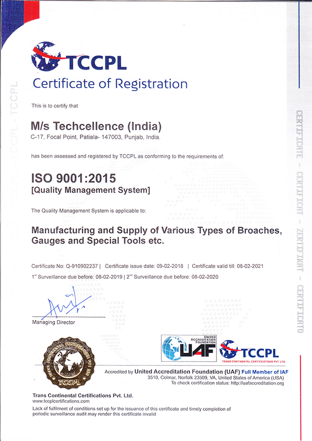 iso certificate